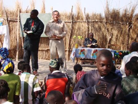 Bible Class Under the Thorn Tree in Zambia 